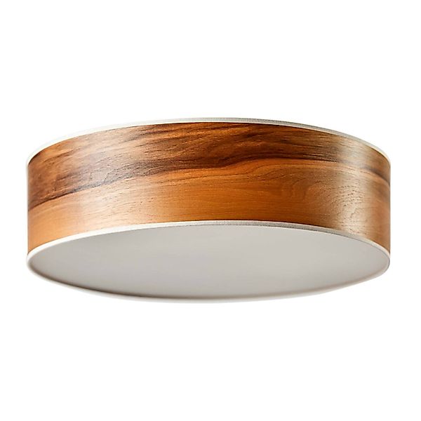 LeuchtNatur Discus Deckenlampe 35cm Nussbaum europ günstig online kaufen