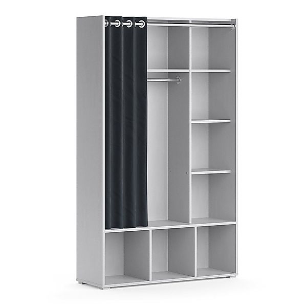 Vicco Kleiderschrank Luigi, Hellgrau, 105.8 x günstig online kaufen