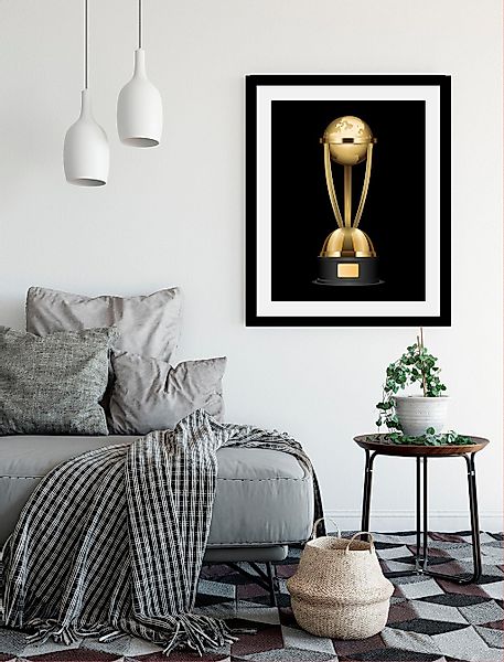 queence Bild »Pokal«, World-Art, HD Premium Poster-Druck inkl. Holzrahmen günstig online kaufen