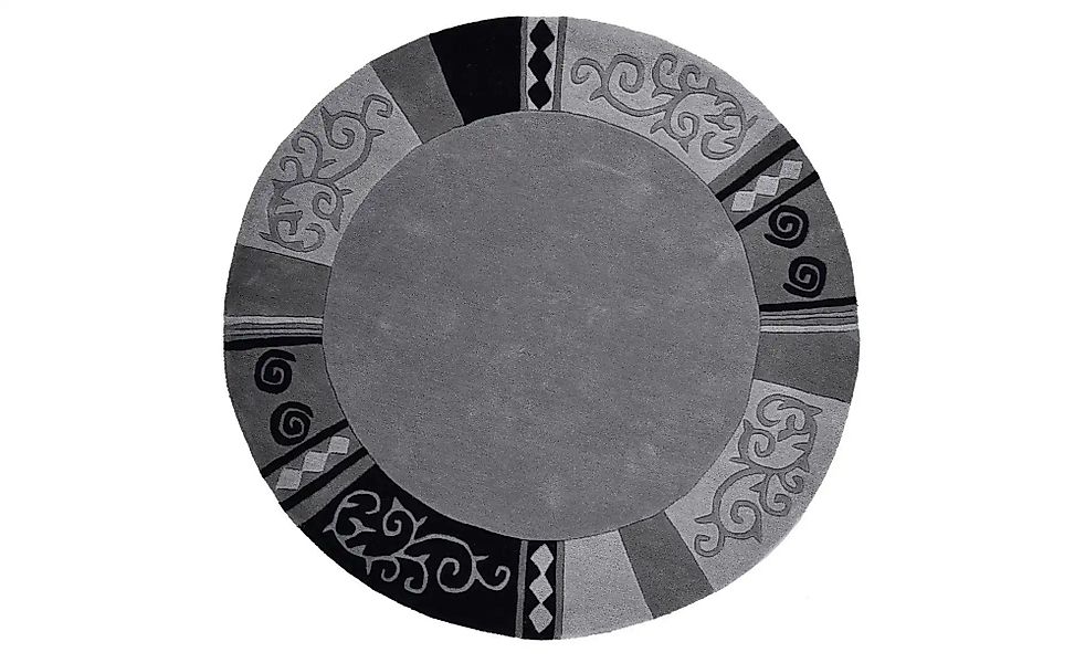 THEKO Wollteppich "Ambadi" rund 14 mm Höhe reine Schurwolle, handgetuftet, günstig online kaufen