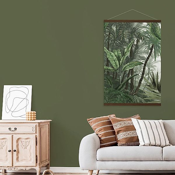 Art for the home Leinwandbild "Jungle Landschaft Grun" 1 Stk. tlg. Luxus Ka günstig online kaufen
