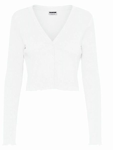 NOISY MAY Cropped Strickjacke Damen White günstig online kaufen