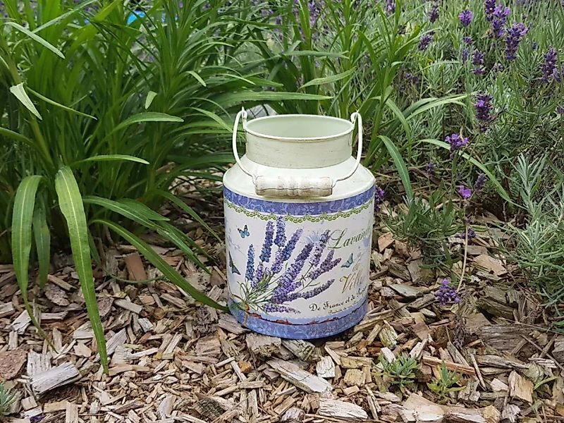 Ambiente Haus Dekovase "Lavendel - Milchkanne", (1 St.) günstig online kaufen