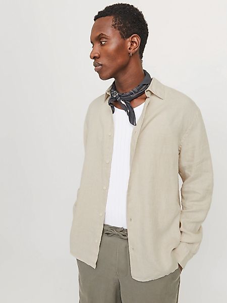 Jack & Jones Langarmhemd "JPRCCLAWRENCE LINEN L/S SHIRT SN" günstig online kaufen