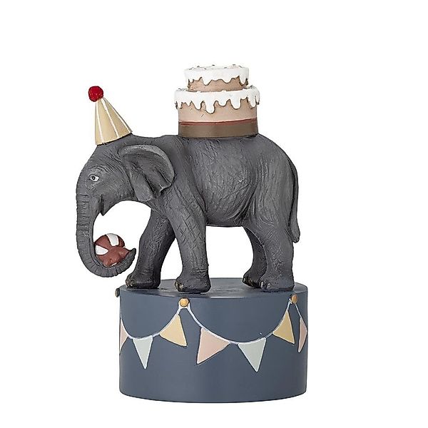 Bloomingville Kerzenständer Flor Zirkuselefant, 18cm Grau günstig online kaufen
