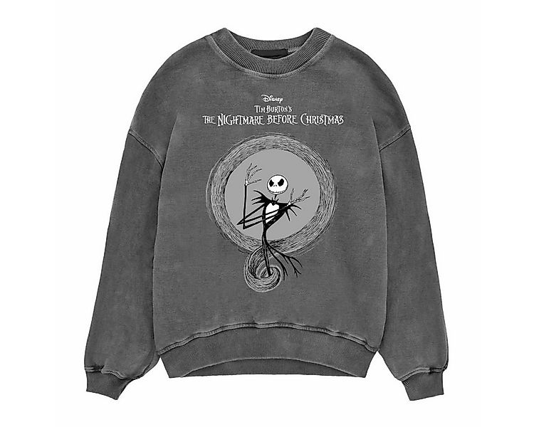 The Nightmare Before Christmas Rundhalspullover Jack And Logo Acid Wash Ske günstig online kaufen