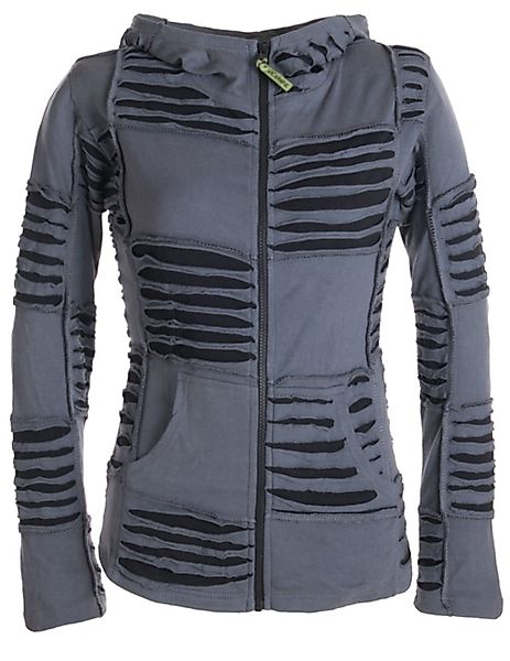 Vishes Kurzjacke Patchwork Jacke mit Cutwork günstig online kaufen