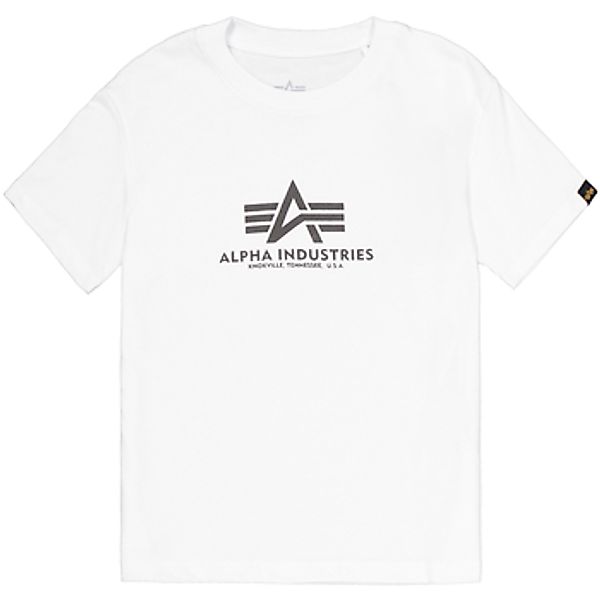 Alpha Industries  T-Shirt Basic T-Shirt BL Puff Print W - white günstig online kaufen