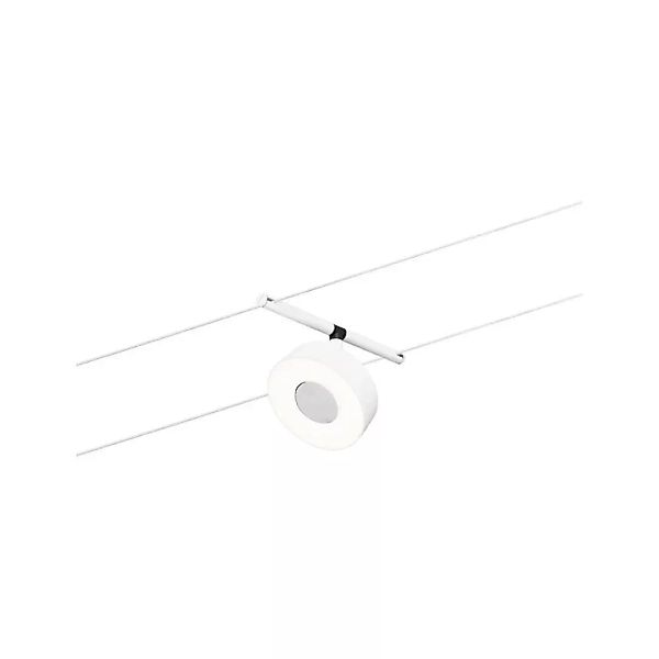 LED Seilsystem Spot Circle in Weiß-matt und Chrom 5W 180lm günstig online kaufen