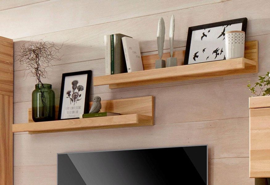 Home affaire Wandregal Ribe,2er Set,teilmassiv mit günstig online kaufen