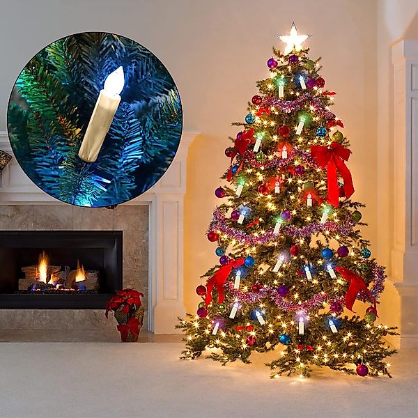 Gotoll LED-Christbaumkerzen CH050BT_W mit clip,Fernbedienung,timer 7 günstig online kaufen