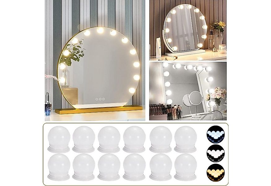 zggzerg LED-Lichtspiegel LED Spiegelleuchte,3 Farbmodi Schminktisch Leuchte günstig online kaufen