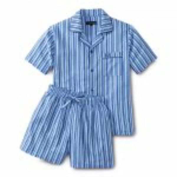Seersucker Pyjama, hellblau günstig online kaufen