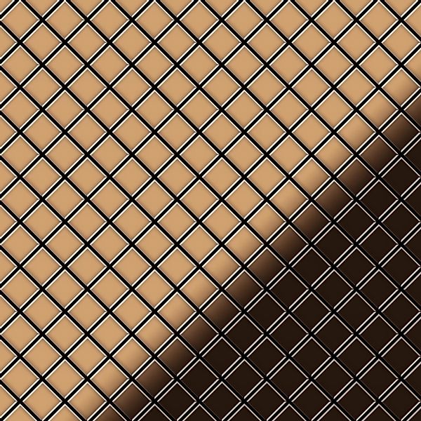 ALLOY Mosaik Fliese Massiv Metall Titan Hochglanz Kupfer 1,6mm Diamond-ti-a günstig online kaufen