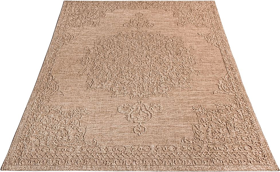 Paco Home Teppich »Rimini 412«, rechteckig, 4 mm Höhe, Flachgewebe, Uni Far günstig online kaufen