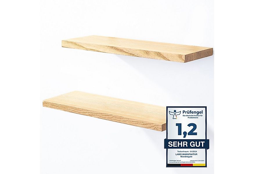 LAMO Manufaktur Wandregal LAMO Manufaktur 2 Stück Wandregal aus Holz 2x 42c günstig online kaufen
