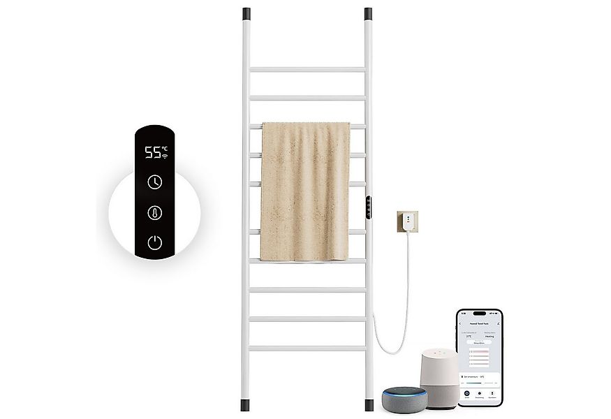 Oihpaw Elektrischer Badheizkörper Smart WiFi Handtuchheizkörper mit Touch-S günstig online kaufen