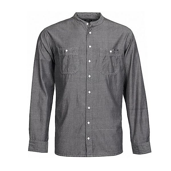 north 56 4 Streifenhemd Replika by Allsize XXL Stehkragenhemd gestreift gra günstig online kaufen