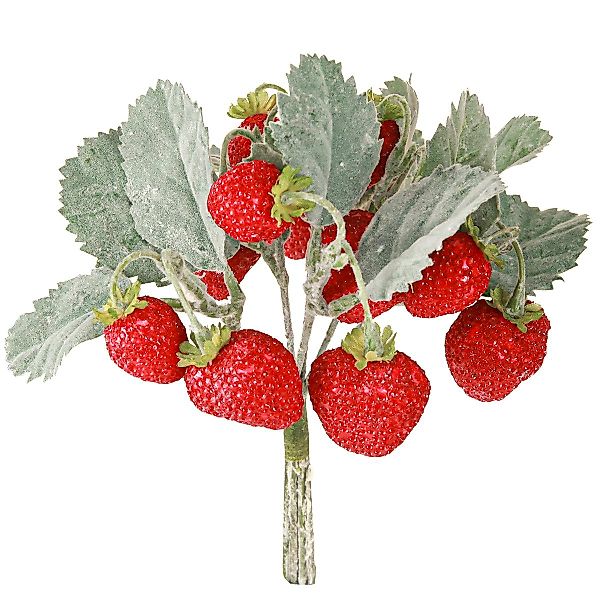 Kunstpflanze Künstliche Erdbeeren 6er Set Deko-Dauerhit günstig online kaufen