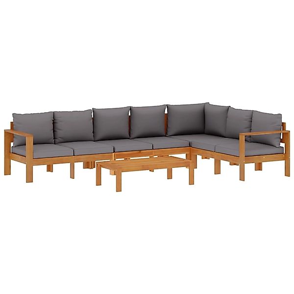 vidaXL 5-Tlg Garten-Sofagarnitur mit Kissen Massivholz Akazie 3214863 günstig online kaufen