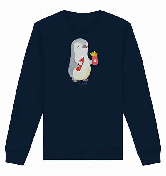 Mr. & Mrs. Panda Longpullover Größe XL Pinguin Pommes - French Navy - Gesch günstig online kaufen