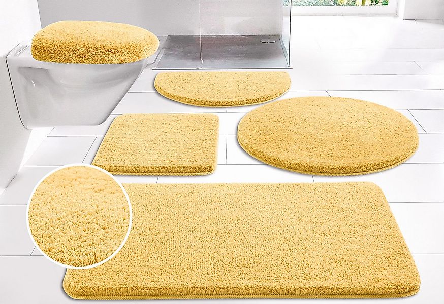 my home Badematte Merida, Badvorleger, Badezimmer Teppich, Höhe 32 mm, ruts günstig online kaufen
