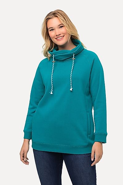 Ulla Popken Sweatshirt Sweatshirt weiter Stehkragen günstig online kaufen