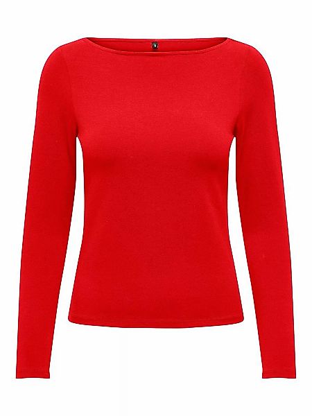 ONLY Langarmshirt "ONLLIVE LOVE LIFE LS BOATNECK JRS NOOS" günstig online kaufen