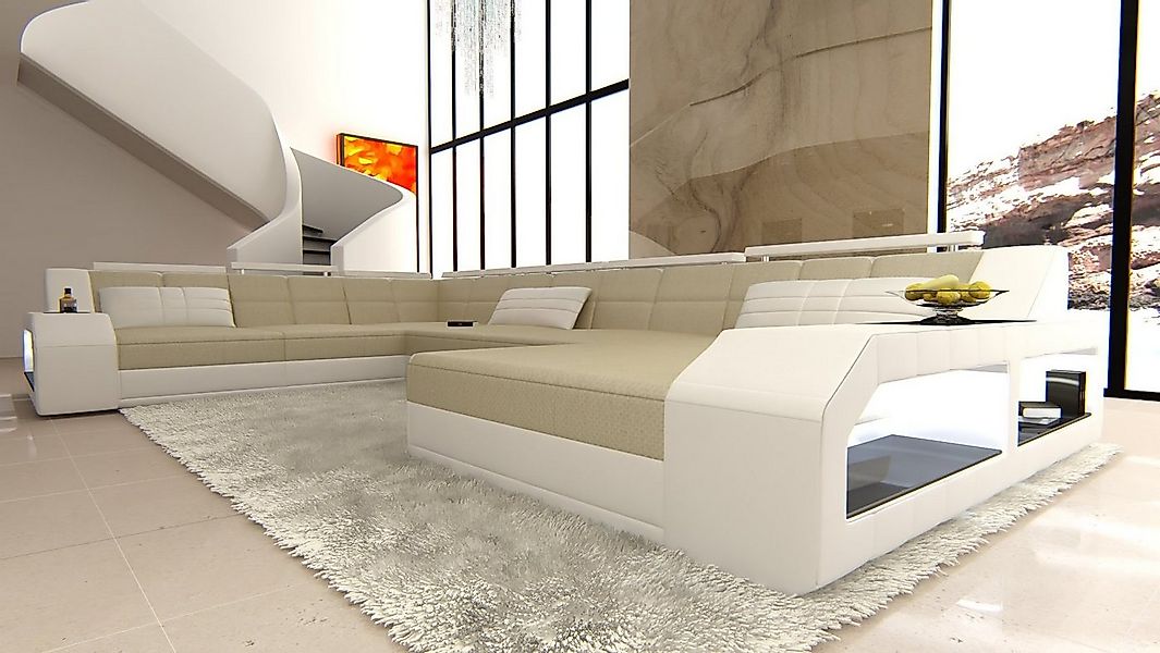 Sofa Dreams Wohnlandschaft Stoffsofa Polstersofa Matera XXL U Form Couch St günstig online kaufen