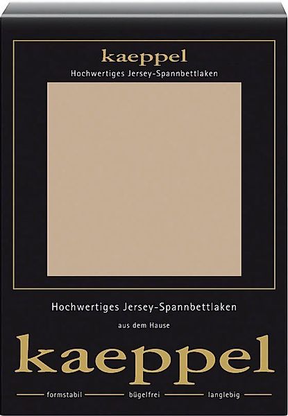 Kaeppel Spannbettlaken Single Jersey Mako Elasthan, günstig online kaufen