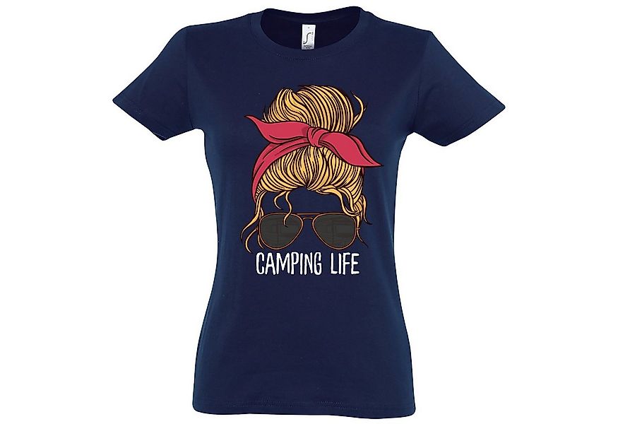Youth Designz T-Shirt Camping Life Damen Shirt mit trendigem Frontprint günstig online kaufen