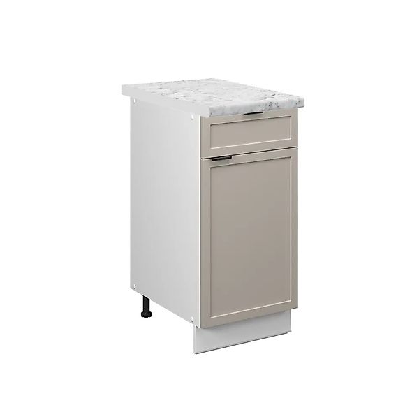 Vicco Küchenunterschrank Fame-Line Schubladenschrank für die Küche GrauBeig günstig online kaufen