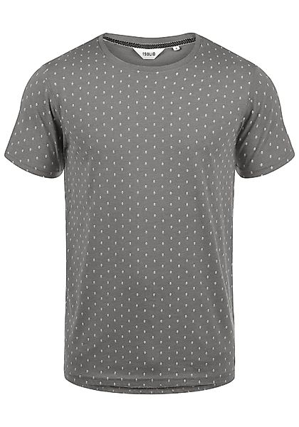 !Solid Rundhalsshirt SDAaron Kurzarmshirt mit All-Over günstig online kaufen