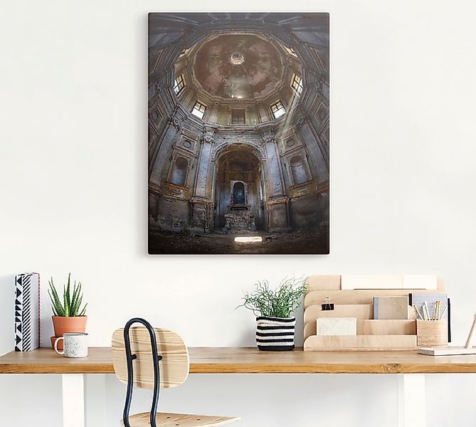 Artland Wandbild "Lost Place - marode Kirche - verlassen", Gebäude, (1 St.) günstig online kaufen