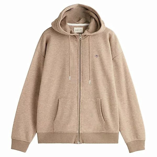 Gant Sweater Damen Sweatjacke - REGULAR SHIELD ZIP HOODIE günstig online kaufen