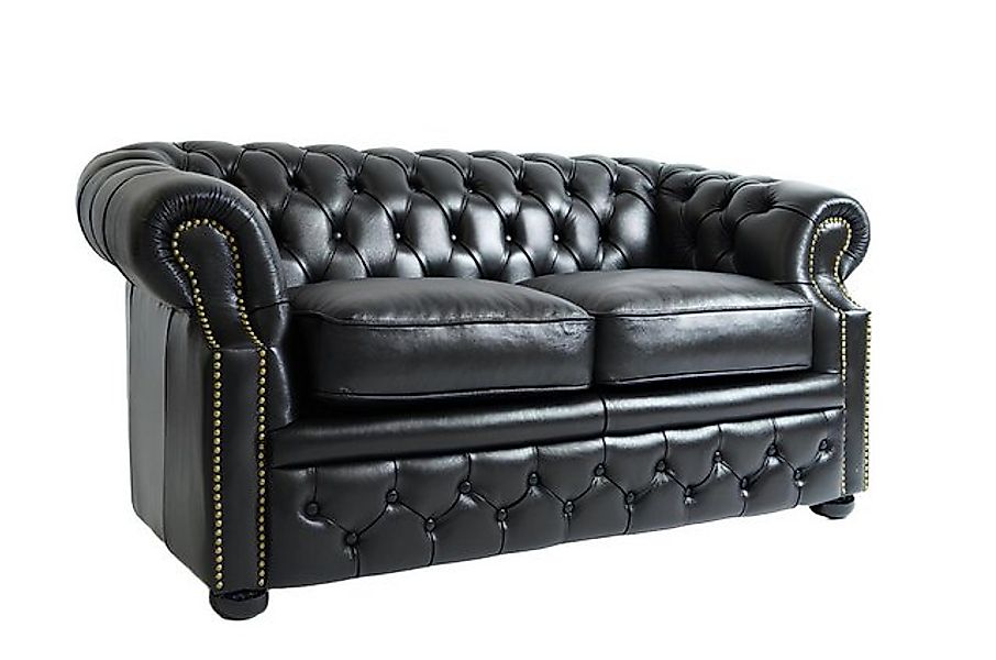 Xlmoebel Sofa Sofa Couch Chesterfield Polstermöbel 2-Sitzer aus Leder und S günstig online kaufen