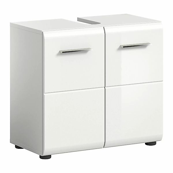 xonox.home Waschbeckenunterschrank Weiß Hochglanz Melamin Modern günstig online kaufen
