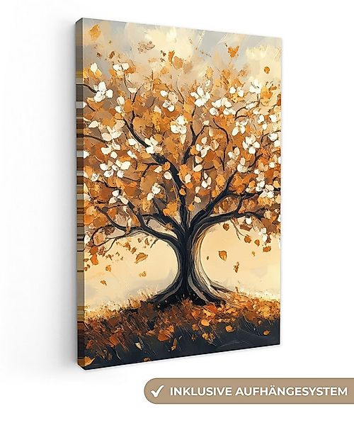 OneMillionCanvasses® Leinwandbild Halloween - Kürbis - Gespenst - Schwarze günstig online kaufen