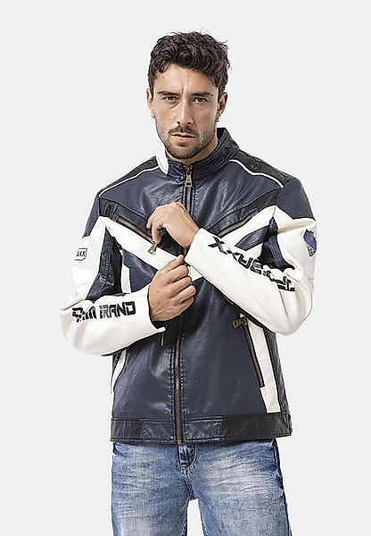 Cipo & Baxx Bikerjacke CM230 Motorrad-Look mit sportlichem Design günstig online kaufen