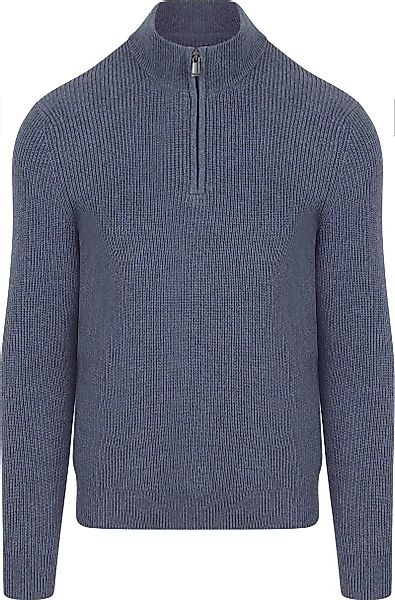 Suitable Half Zip Wool Blend Pullover Dunkelblau - Größe XL günstig online kaufen