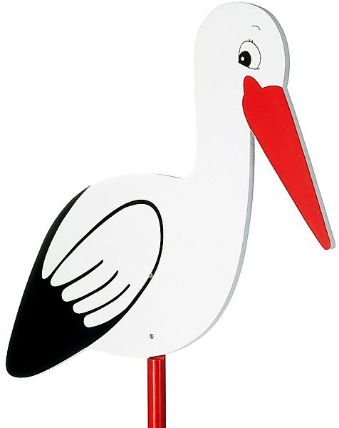 BRUBAKER Gartenstecker 100 cm großer Storch aus Holz (1-St., Geburtsgeschen günstig online kaufen