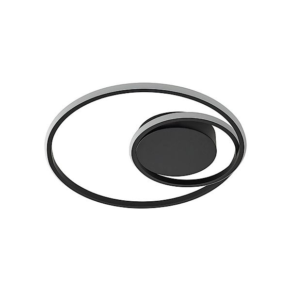 Lindby LED Deckenleuchte Kyron 10036264 Dimmbar Modern in Schwarz aus Alumi günstig online kaufen