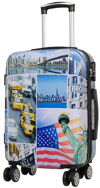 Warenhandel König Hartschalen-Trolley New York Liberty, 4 Rollen, mit Motiv günstig online kaufen