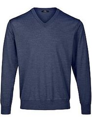V-Pullover Peter Hahn blau günstig online kaufen