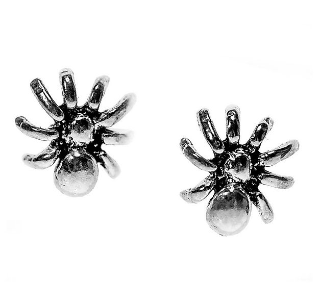 HOPLO Paar Ohrstecker Ohrstecker 8 mm Kleine Spinnen 925er Silber Punk günstig online kaufen