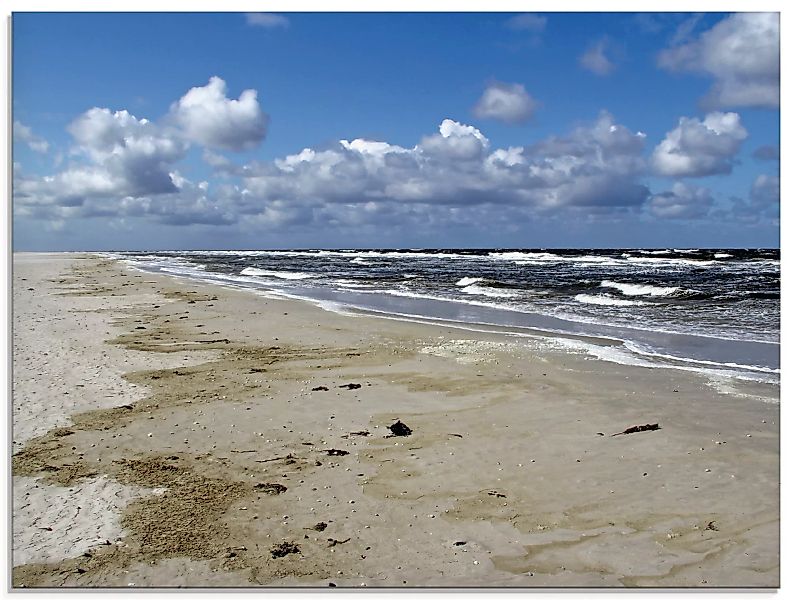 Artland Glasbild "Nordsee - Urlaubsfeeling pur", Strand, (1 St.) günstig online kaufen