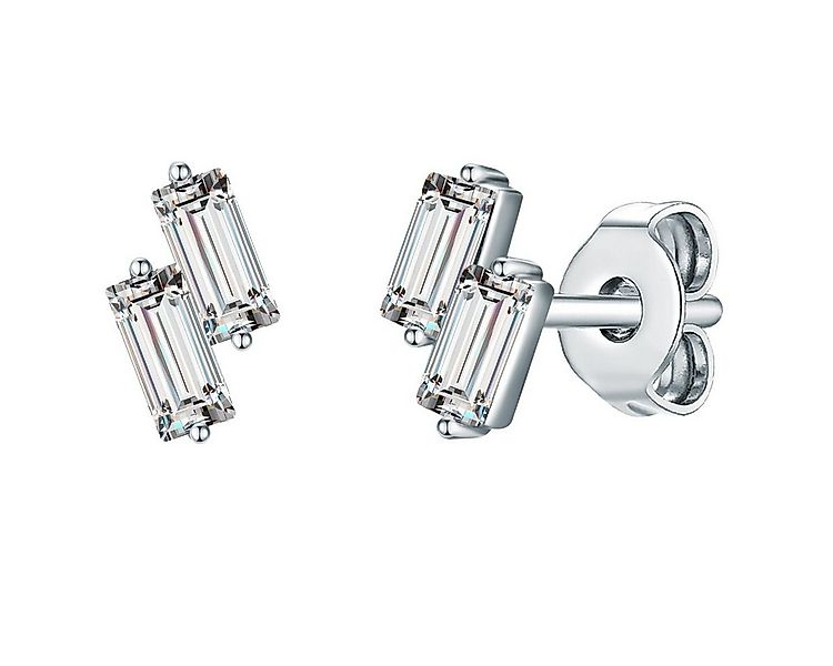 Lulu & Jane Paar Ohrhänger silber, verziert mit Kristallen von Swarovski® günstig online kaufen