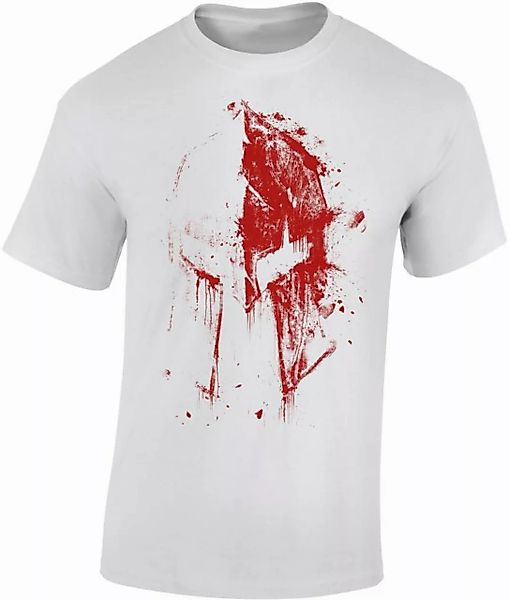 Baddery Print-Shirt Sparta T-Shirt : Sparta Bluthelm - Gym Sport Fitness, h günstig online kaufen
