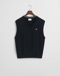 Gant Pullunder CLASSIC COTTON VEST V-Ausschnitt, günstig online kaufen