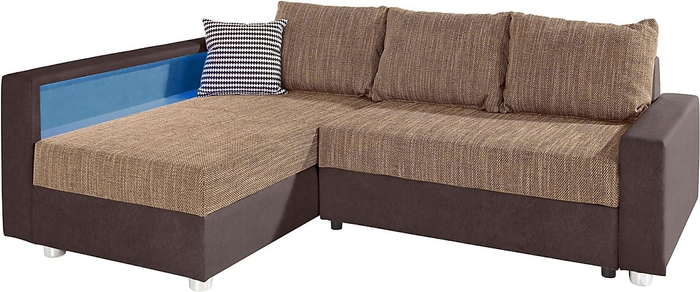 COLLECTION AB Ecksofa »Relax L-Form« inklusive Bettfunktion, Federkern, wah günstig online kaufen
